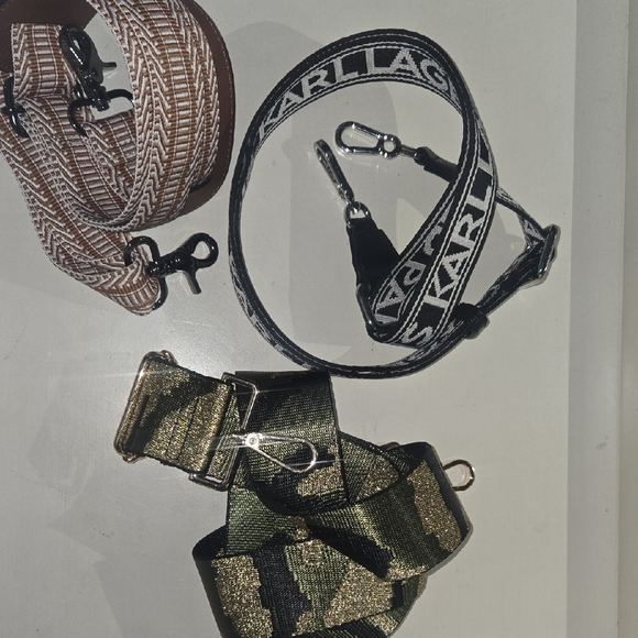 Karl Lagerfeld Camouflage and Brown Strap Trio - Picture 3 of 5